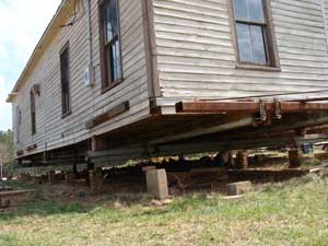 The back of the house